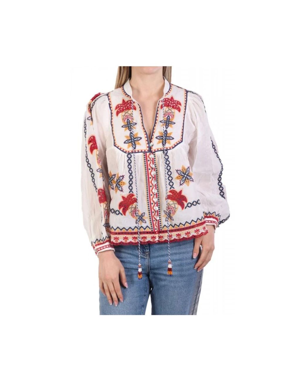 Farm Rio Red Blouses