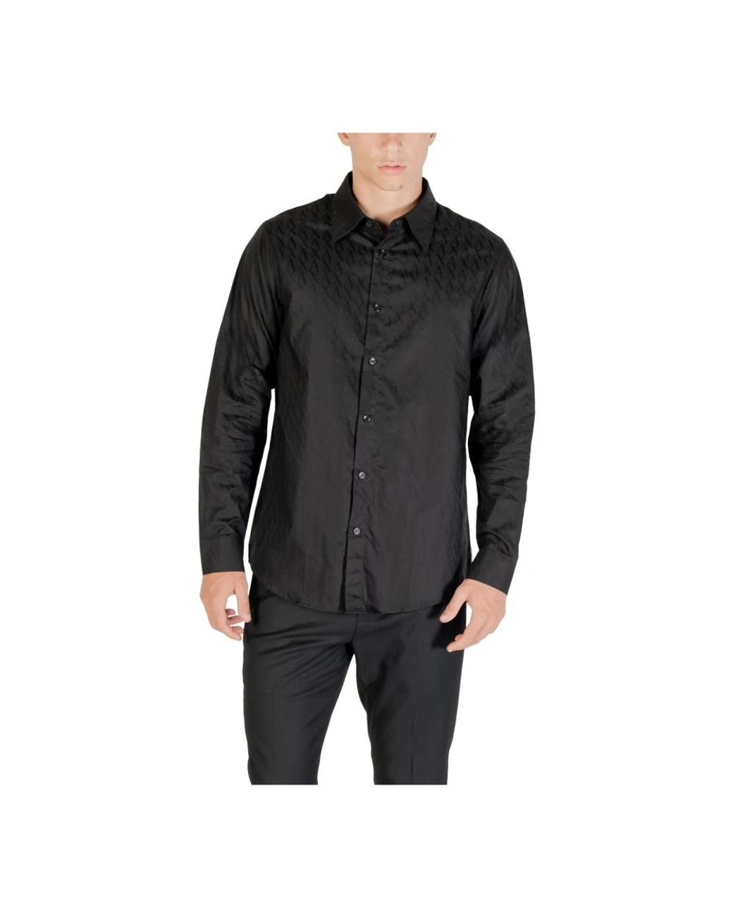 ARMANI EXCHANGE Black Casual Shirts for men