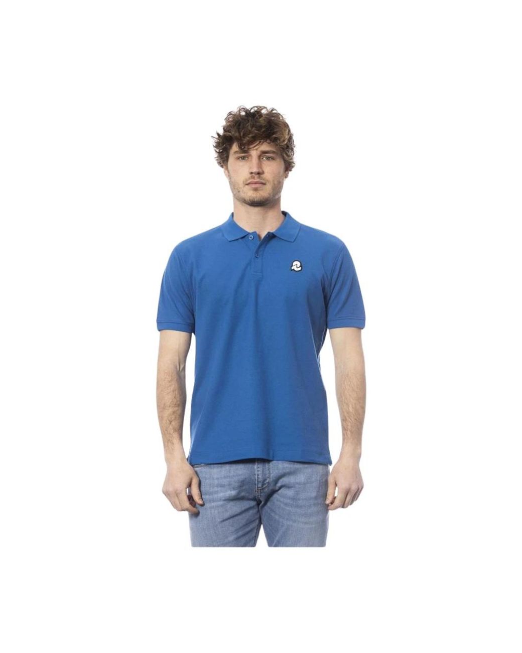 INVICTA WATCH Blue Polo Shirts for men