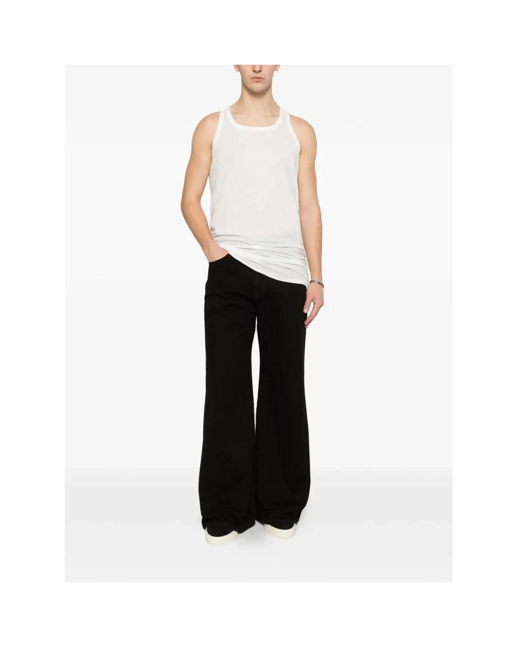 Rick Owens White Sleeveless Tops for men