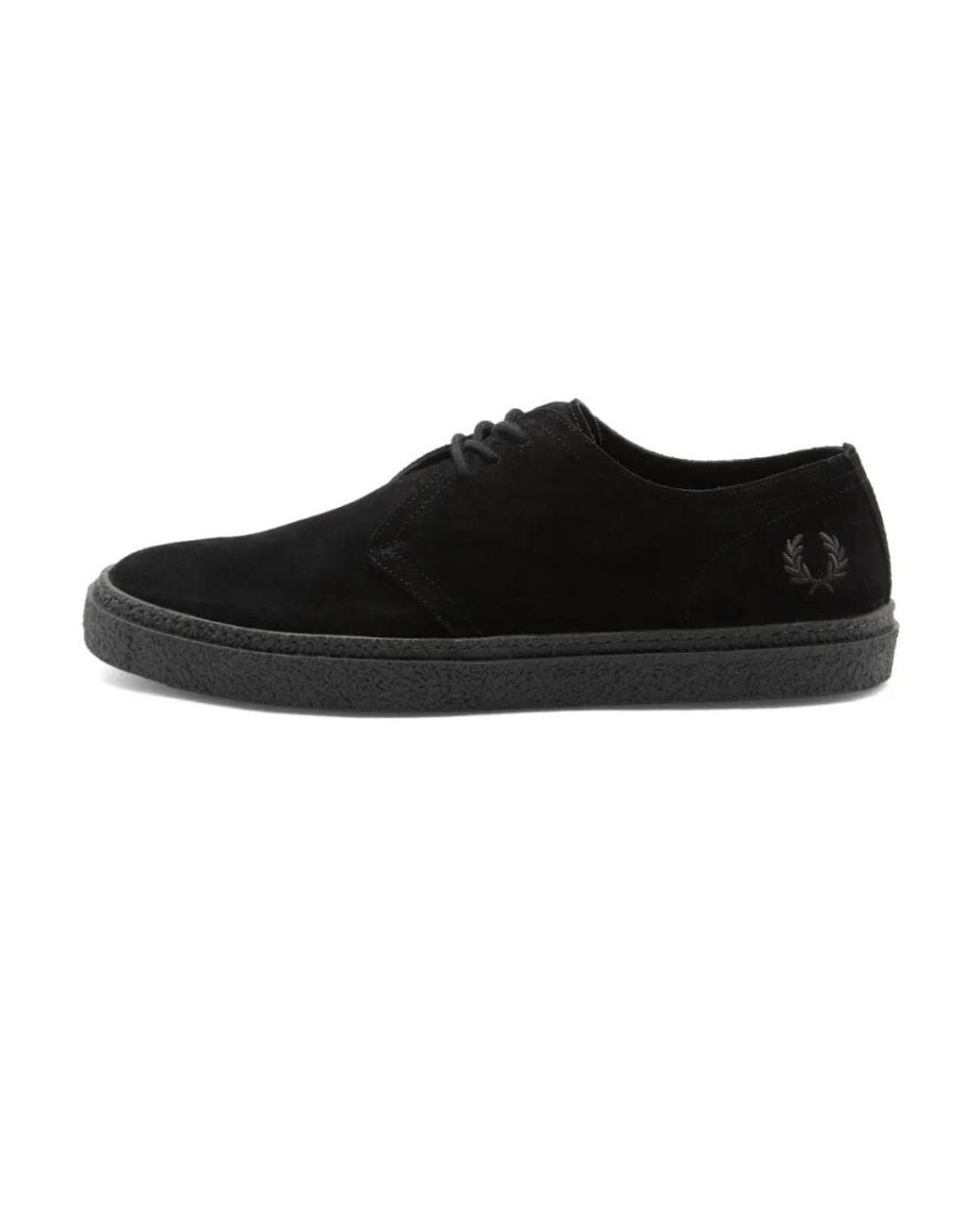 Fred Perry Black Laced Shoes for men