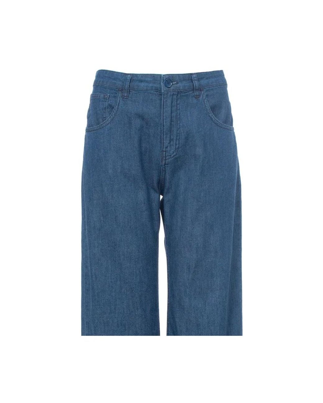 Wide Jeans Aspesi de color Blue