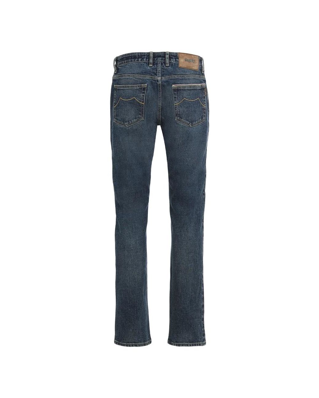 Moorer Blue Straight Jeans for men