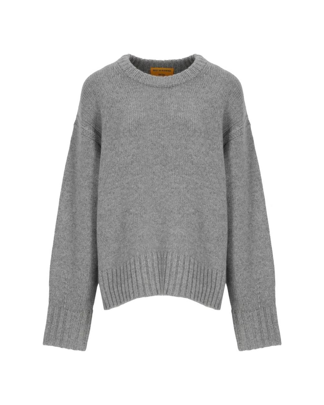 Guest In Residence Gray Round-Neck Knitwear