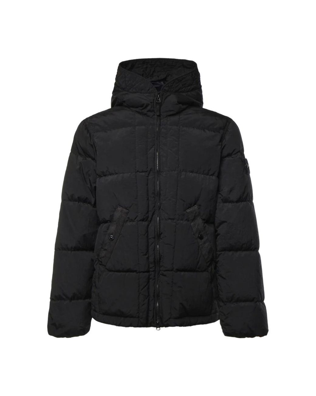 Winter Jackets Stone Island de hombre de color Black
