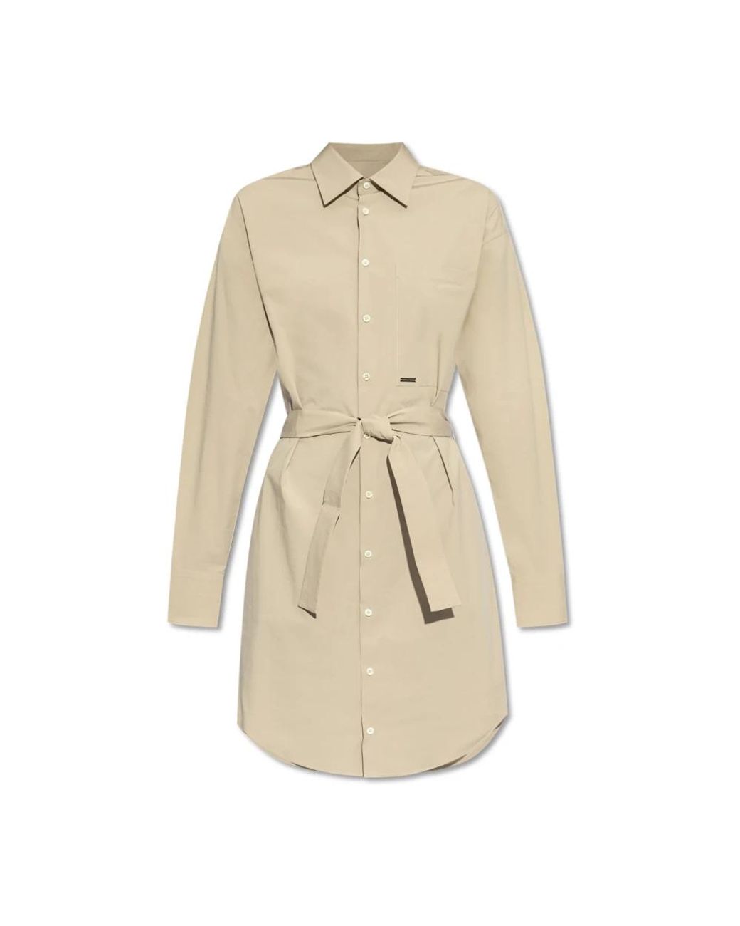 DSquared² Natural Shirt Dresses