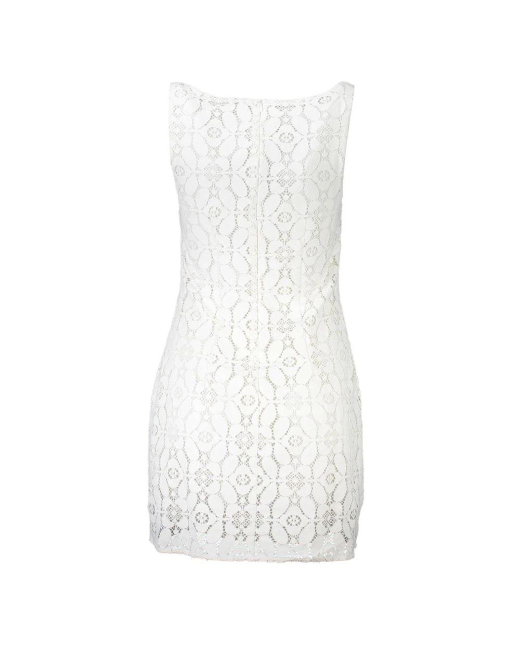 Desigual White Polyester Dress