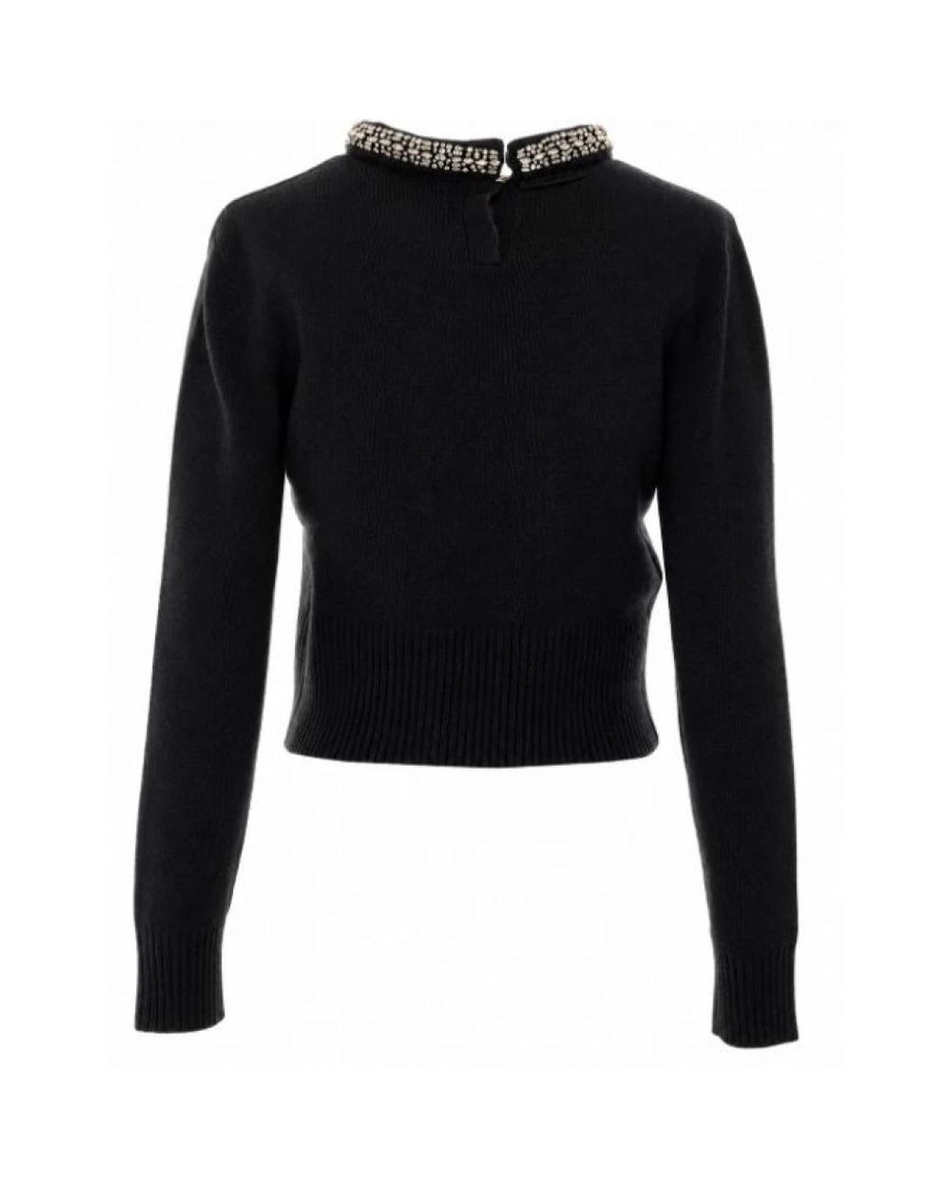 Pinko Black Round-Neck Knitwear