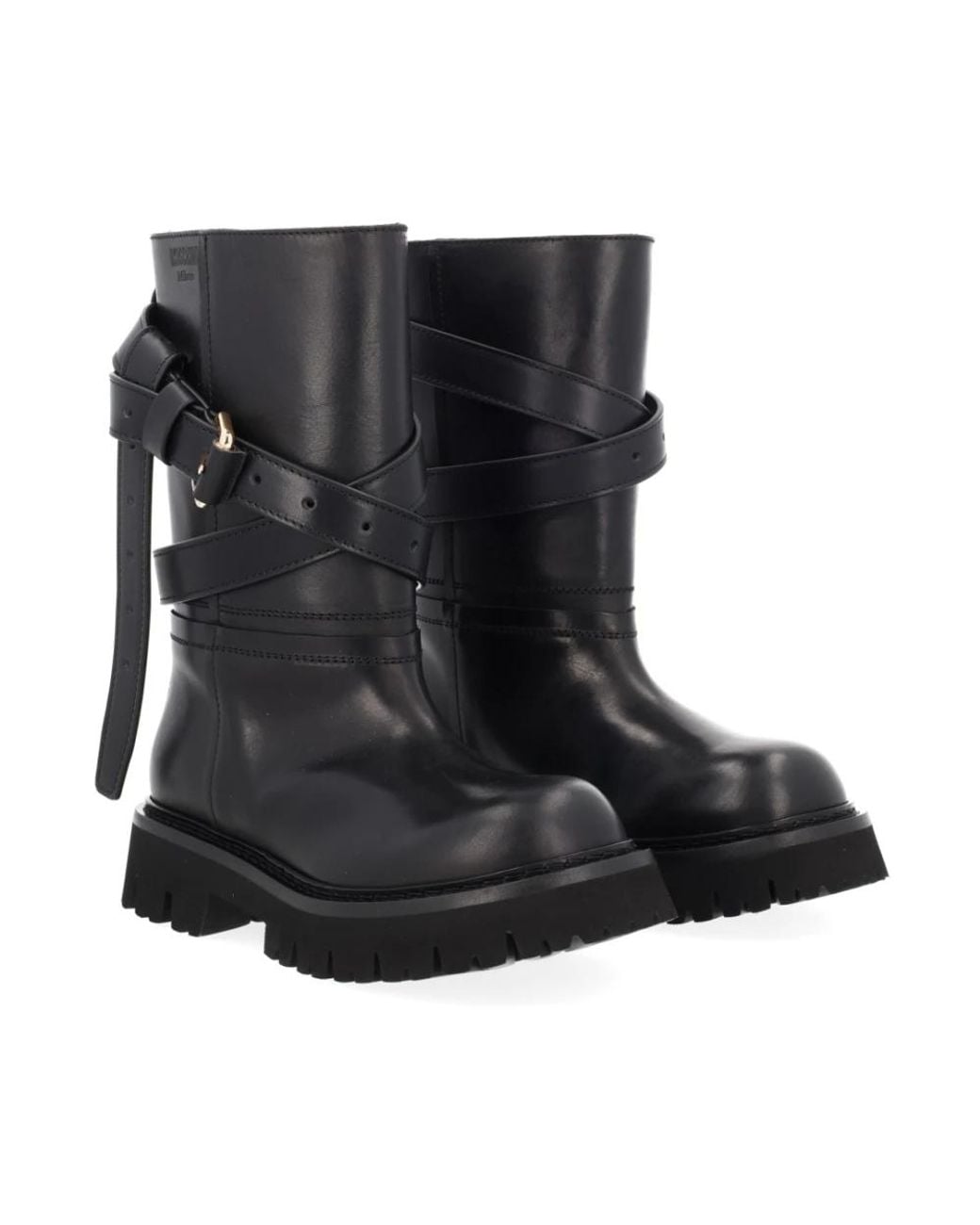 Moschino Black Ankle Boots for men