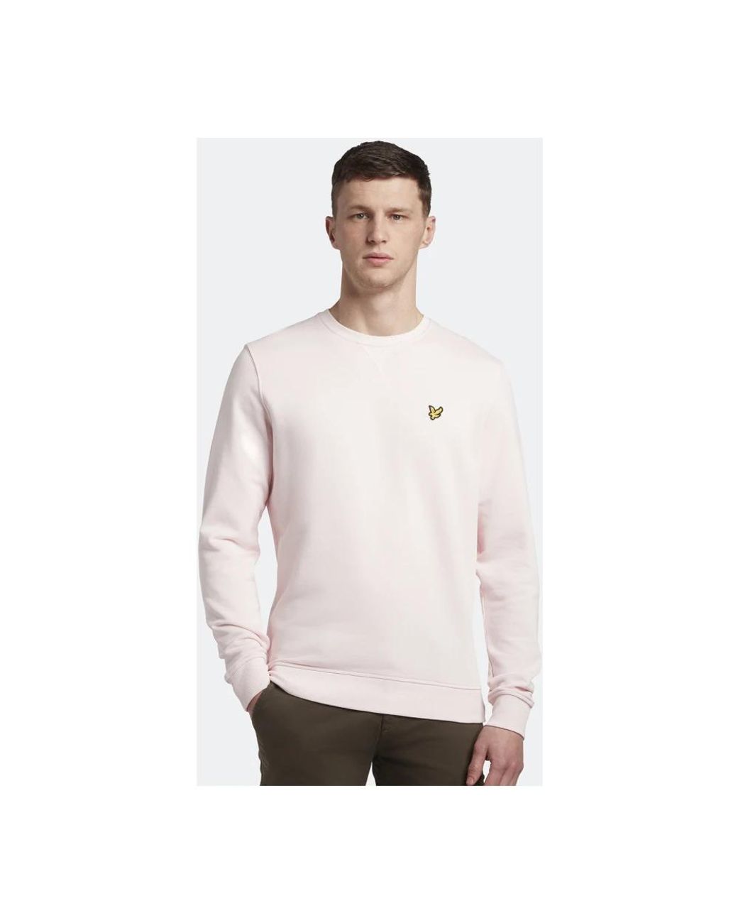 Lyle & Scott Pink Crew Neck Sweatshirt Light for men