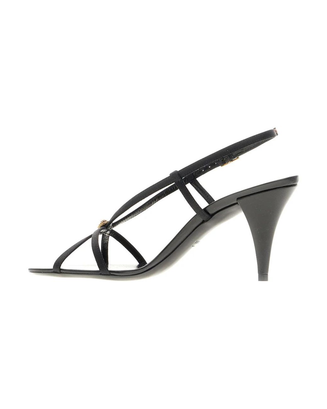 Versace Black High Heel Sandals
