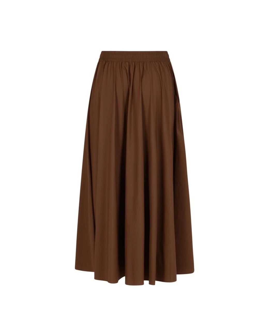 Herno Brown Midi Skirts
