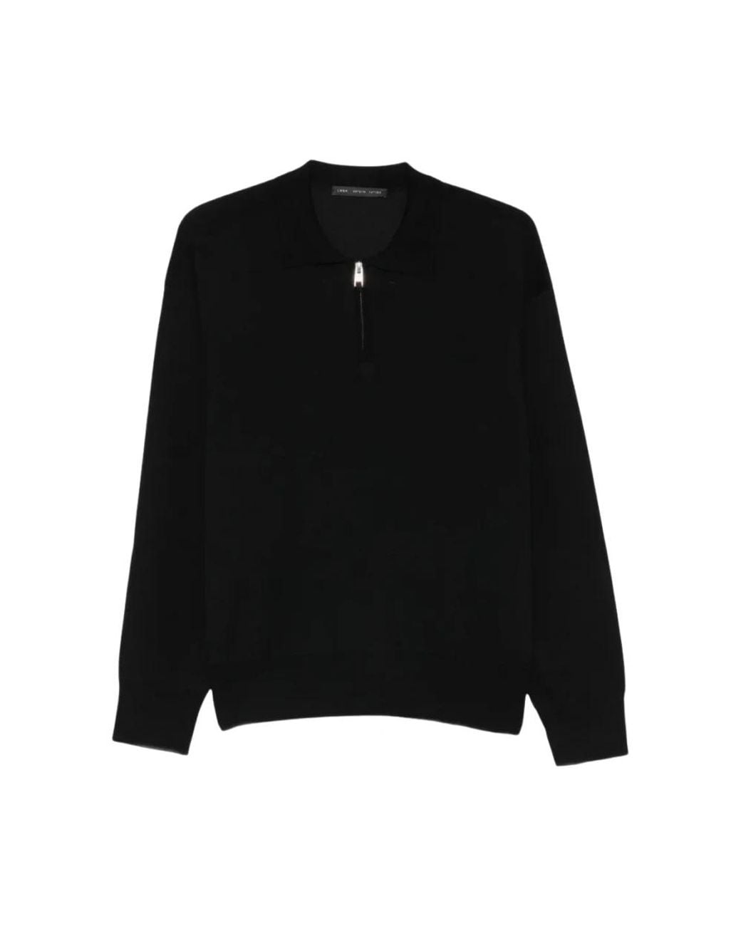 Low Brand Black Polo Shirts for men