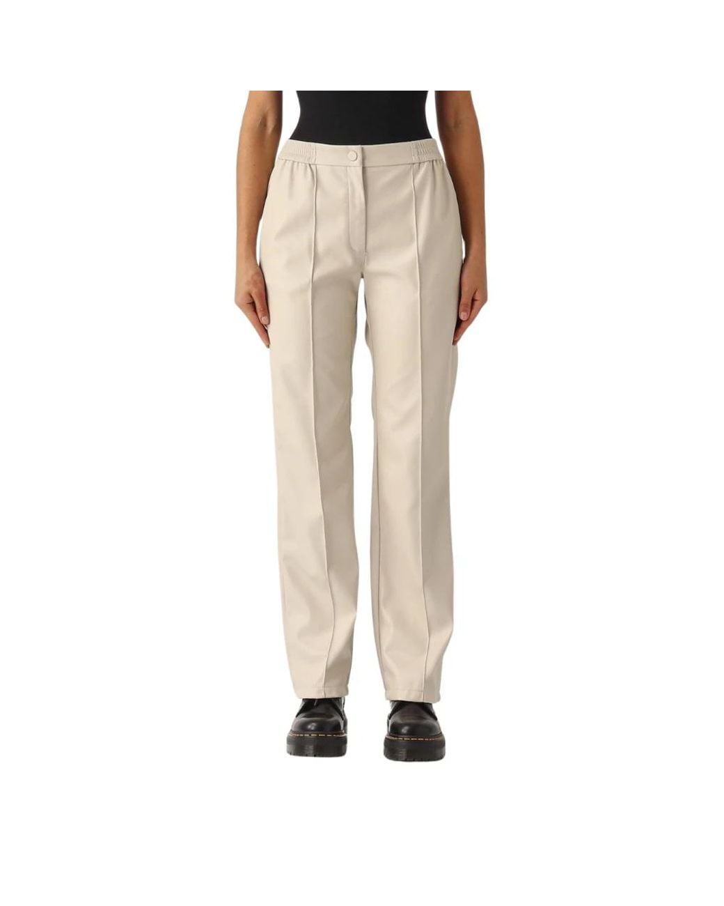 Twinset Natural Straight Trousers