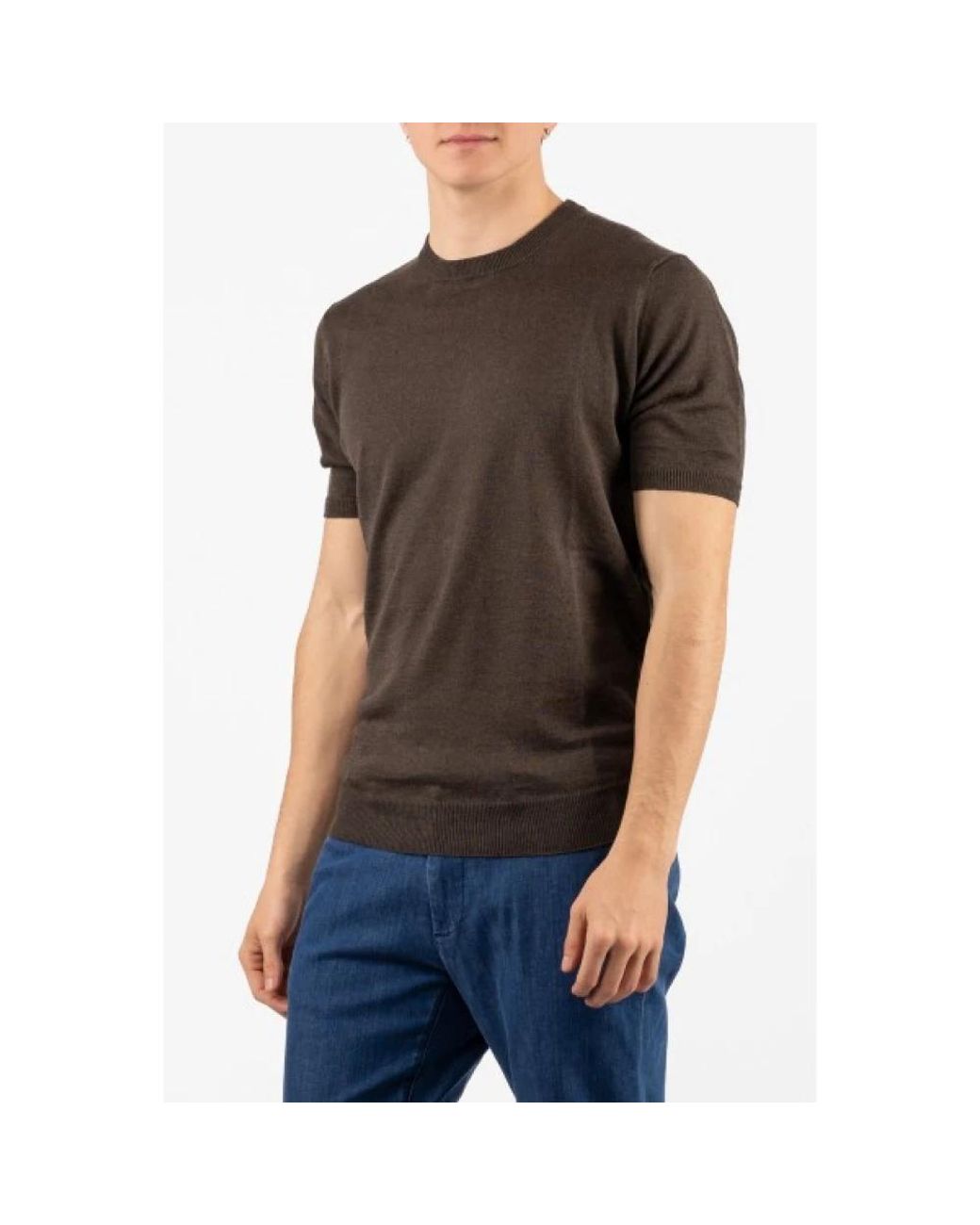 FILIPPO DE LAURENTIIS Black Round-Neck Knitwear for men