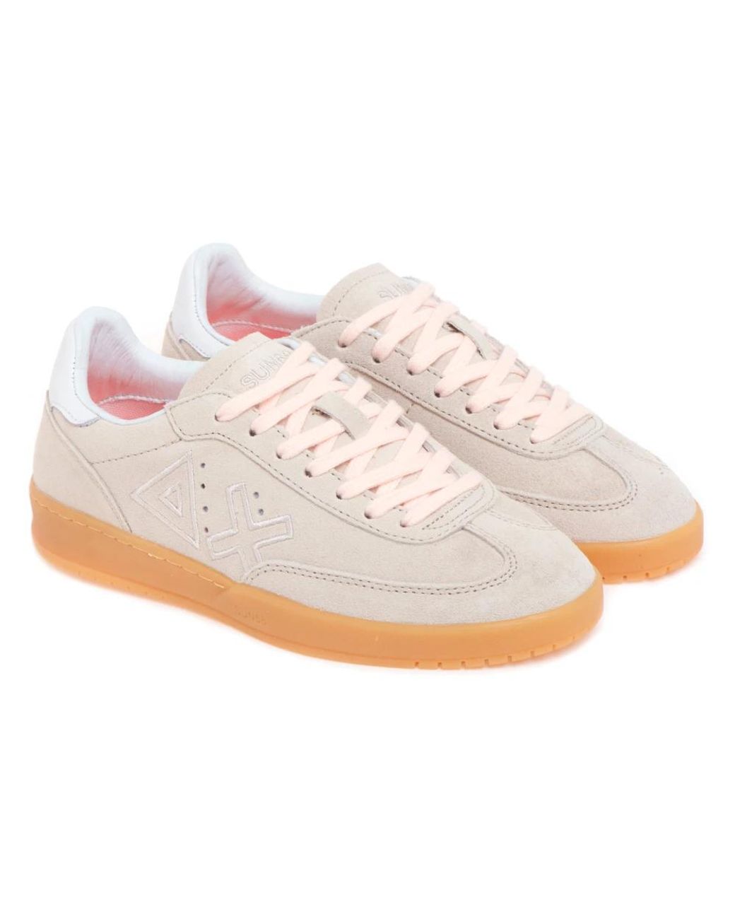 Sun 68 White Sneakers