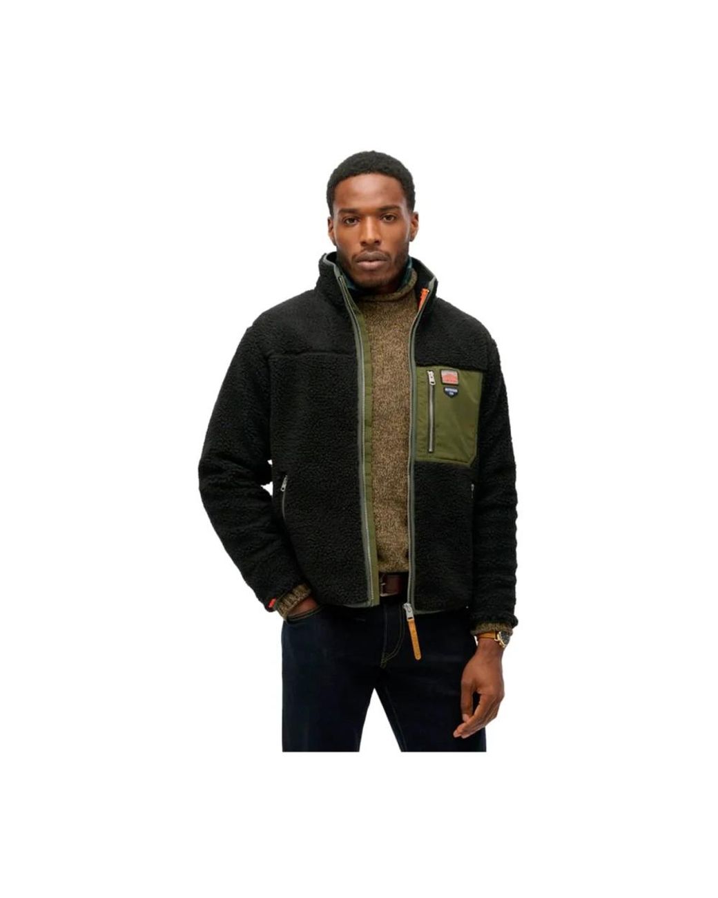 Fleece Jackets Superdry pour homme en coloris Black