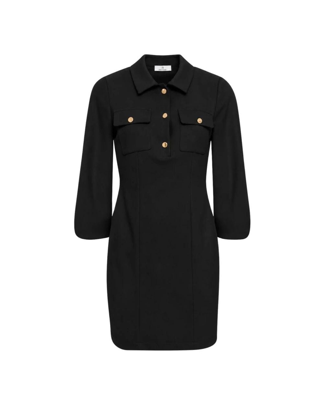 Fracomina Black Shirt Dresses