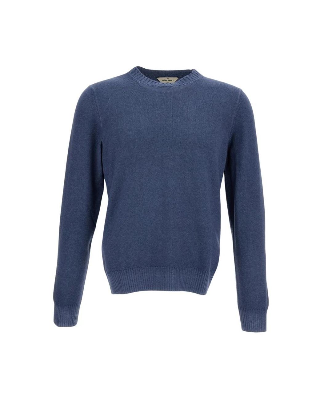 Gran Sasso Blue Round-Neck Knitwear for men