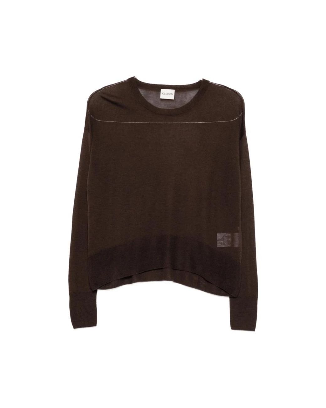 Closed Brown Round-Neck Knitwear