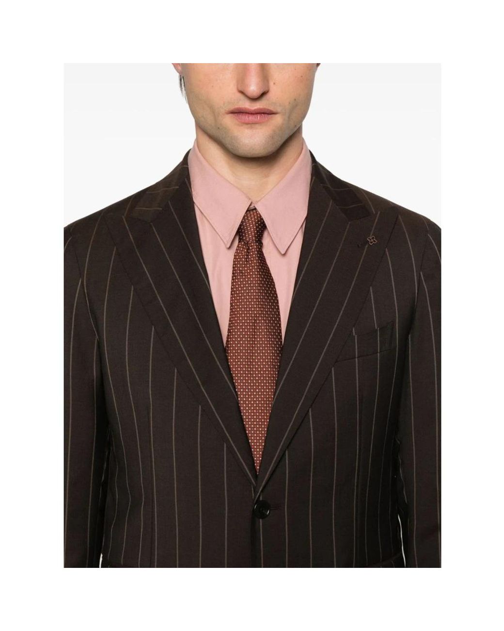 Tagliatore Gessato Suit in het Black voor heren