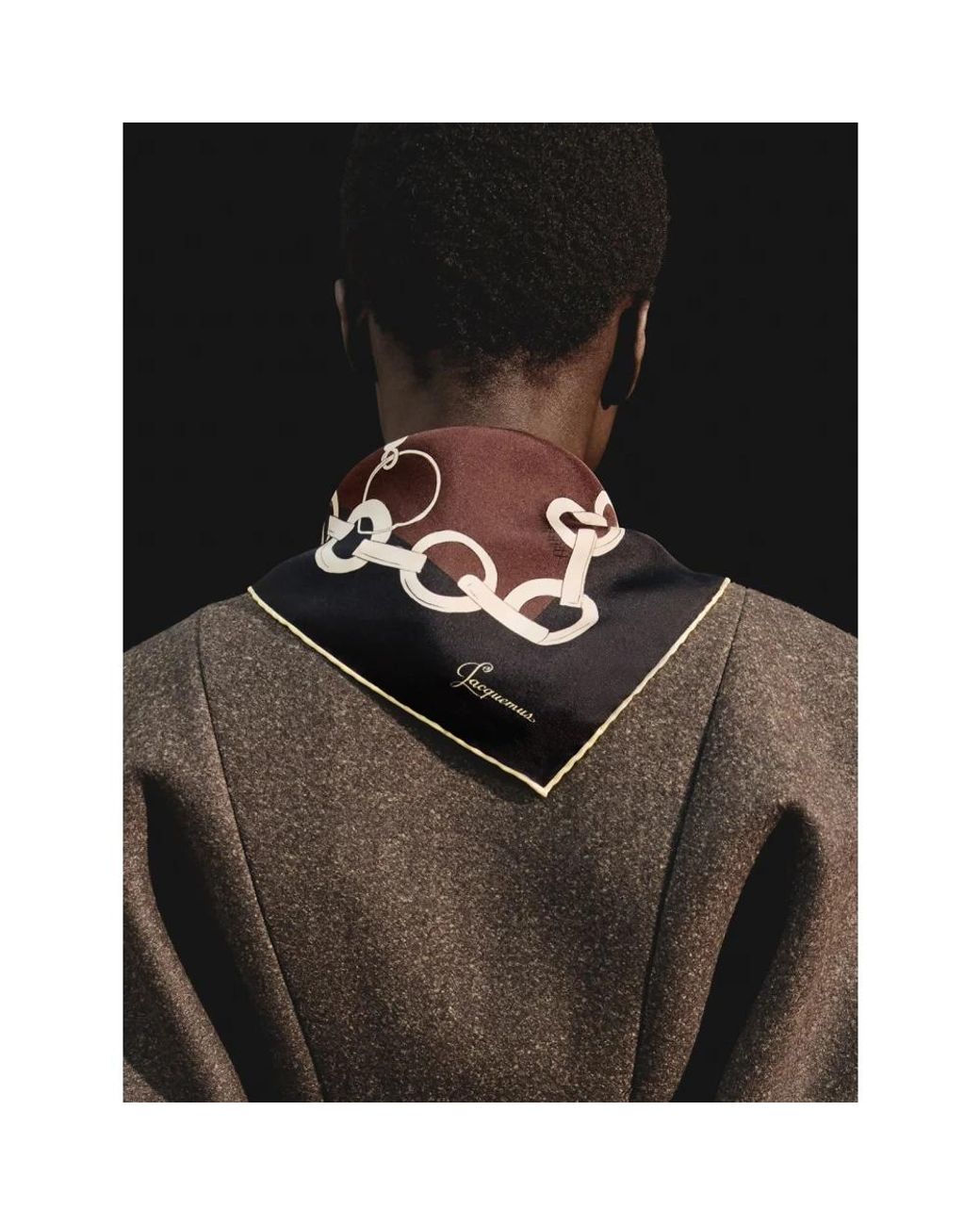 Jacquemus Black Silk Scarves