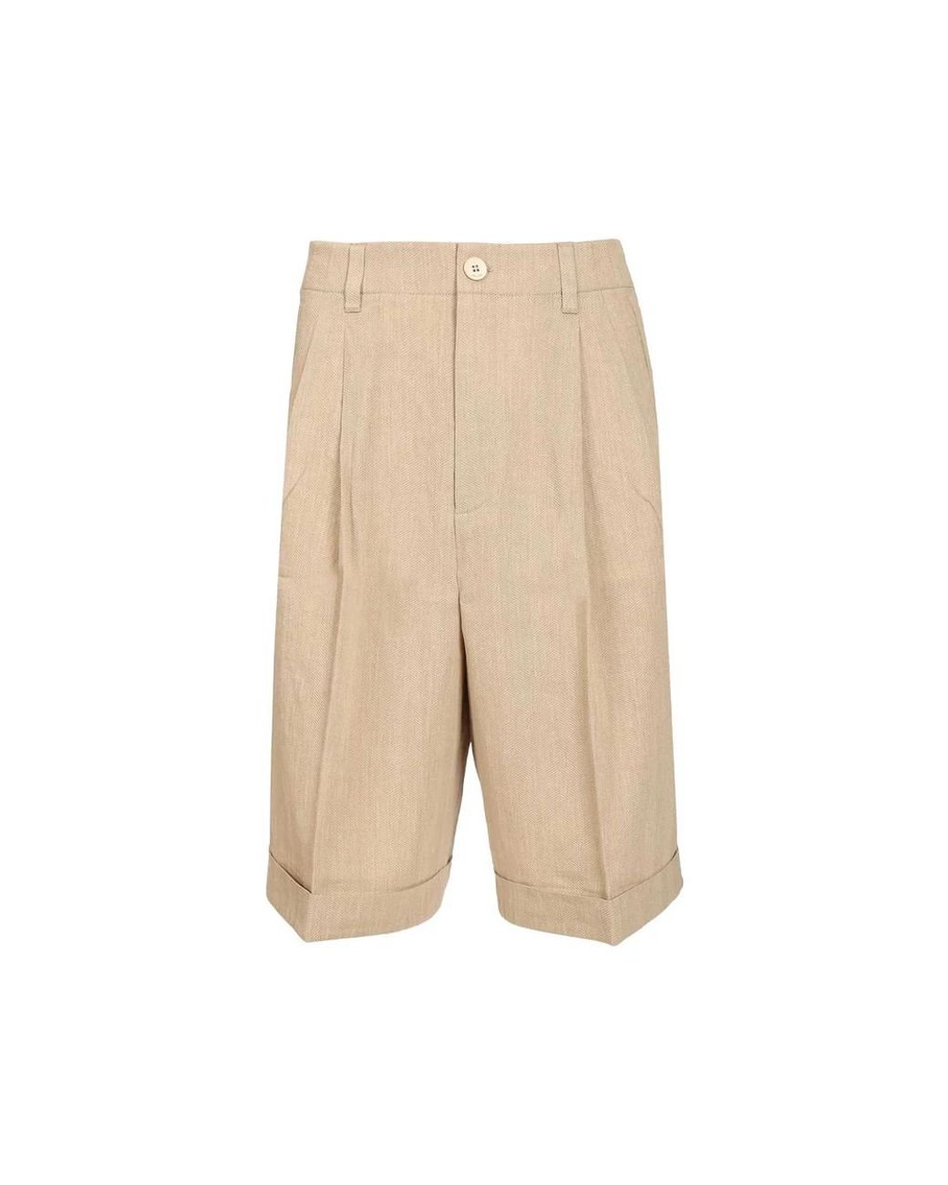 Jacquemus Long Shorts in het Natural voor heren
