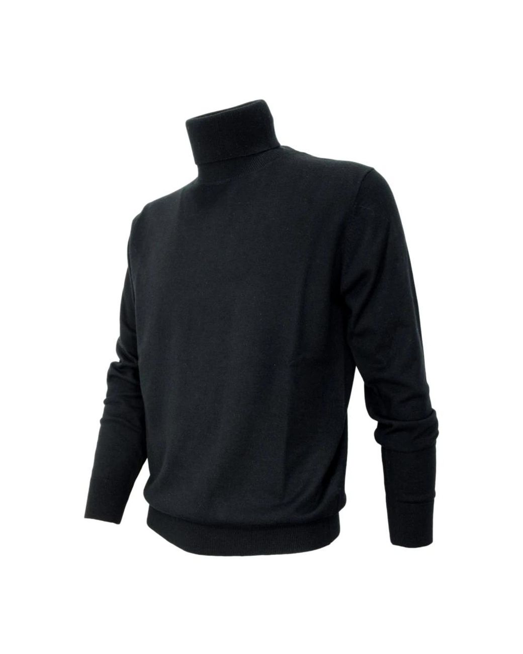 Cashmere Company Black Turtlenecks for men