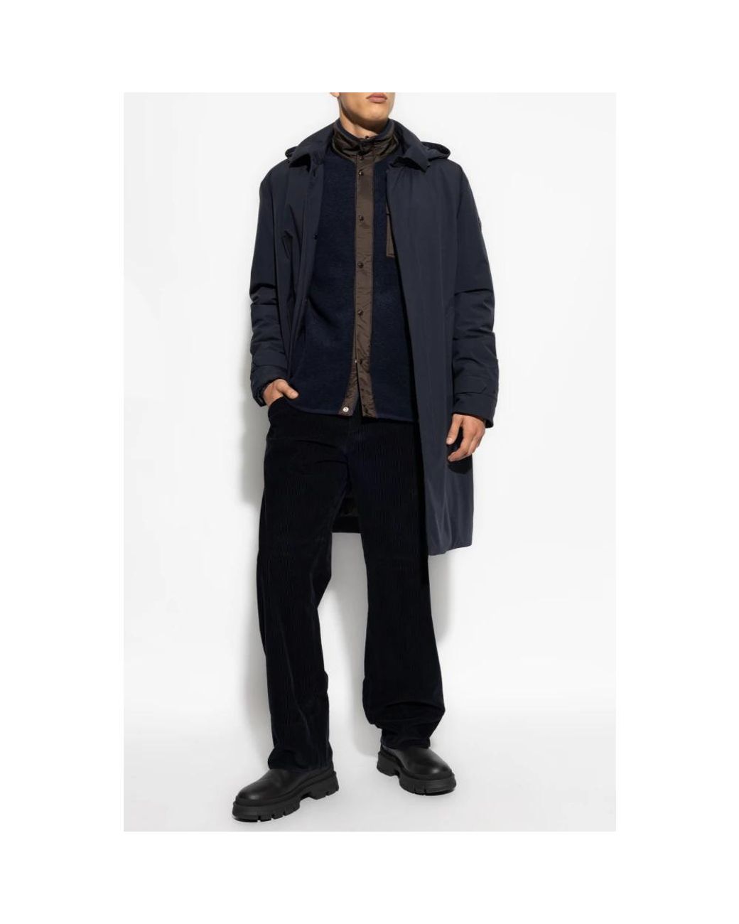 Moncler Black Wide Trousers for men