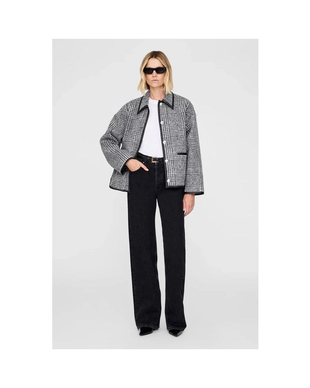 Anine Bing Gray Light Jackets