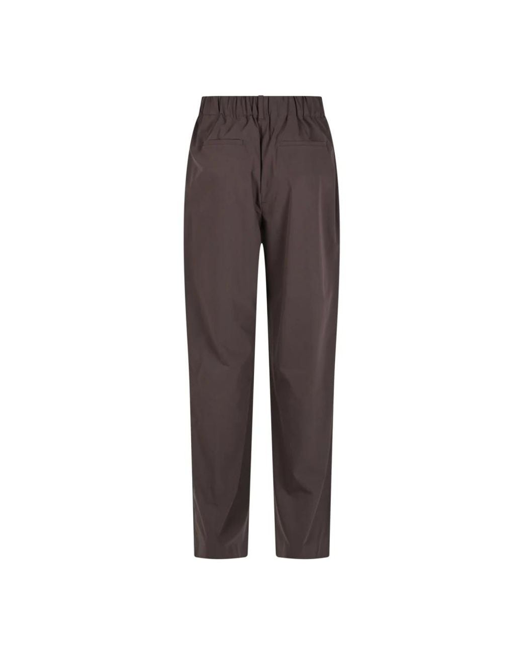 Herno Brown Straight Trousers