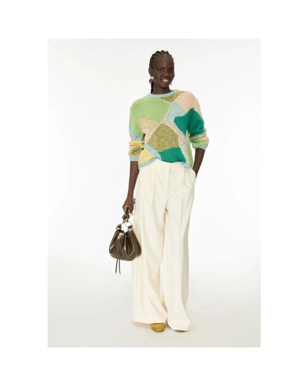 iBlues Green Round-Neck Knitwear