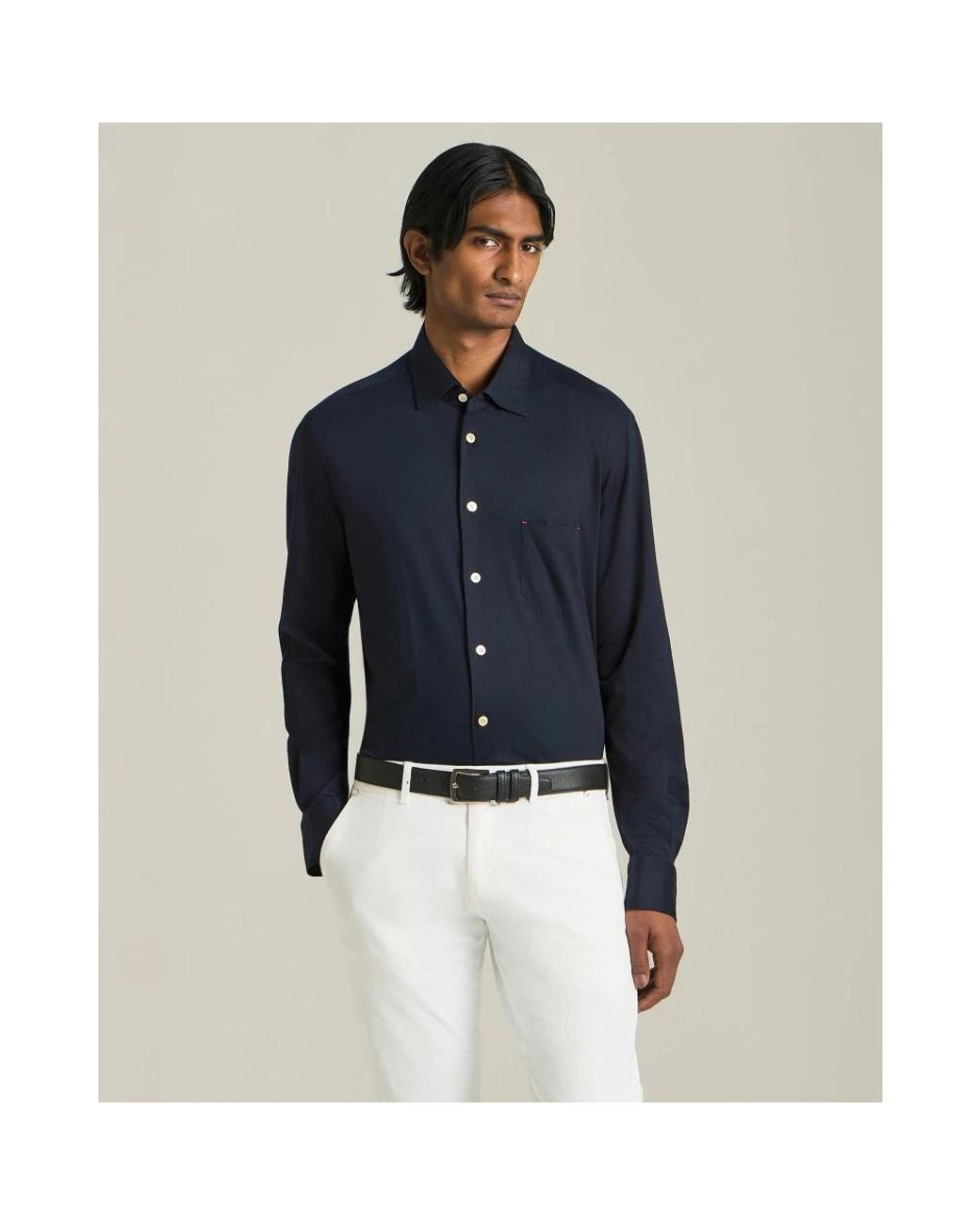 Kiton Blue Casual Shirts for men