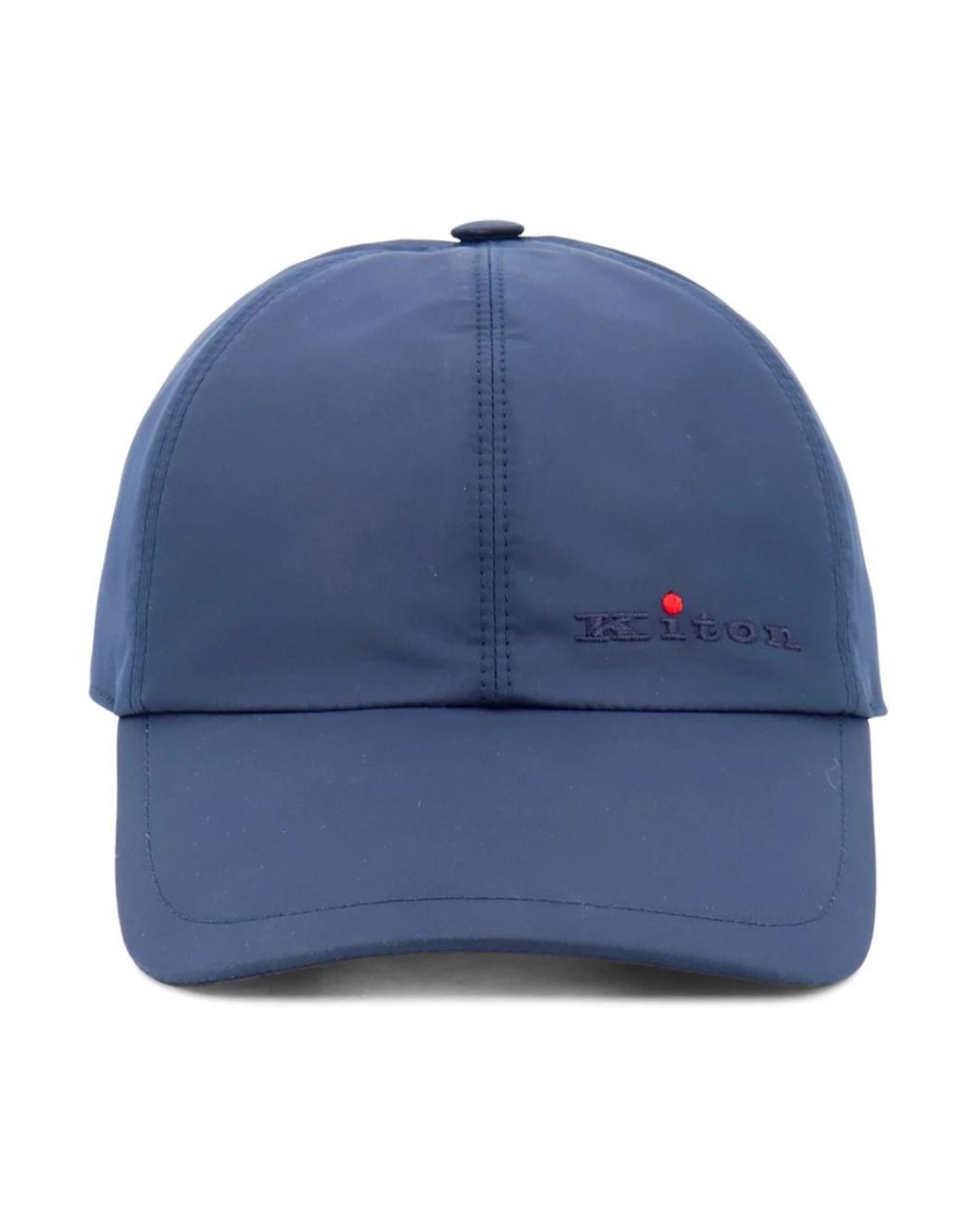 Kiton Accessoires ,Blauw ,Nylon Baseballpet in het Blue voor heren