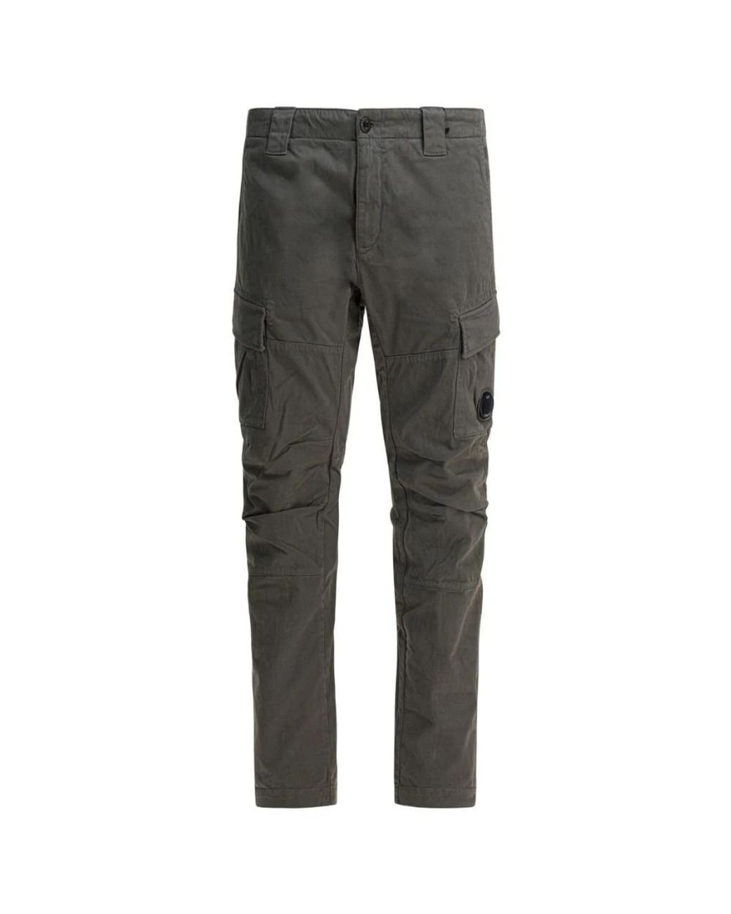 C P Company Gray Slim-Fit Trousers for men