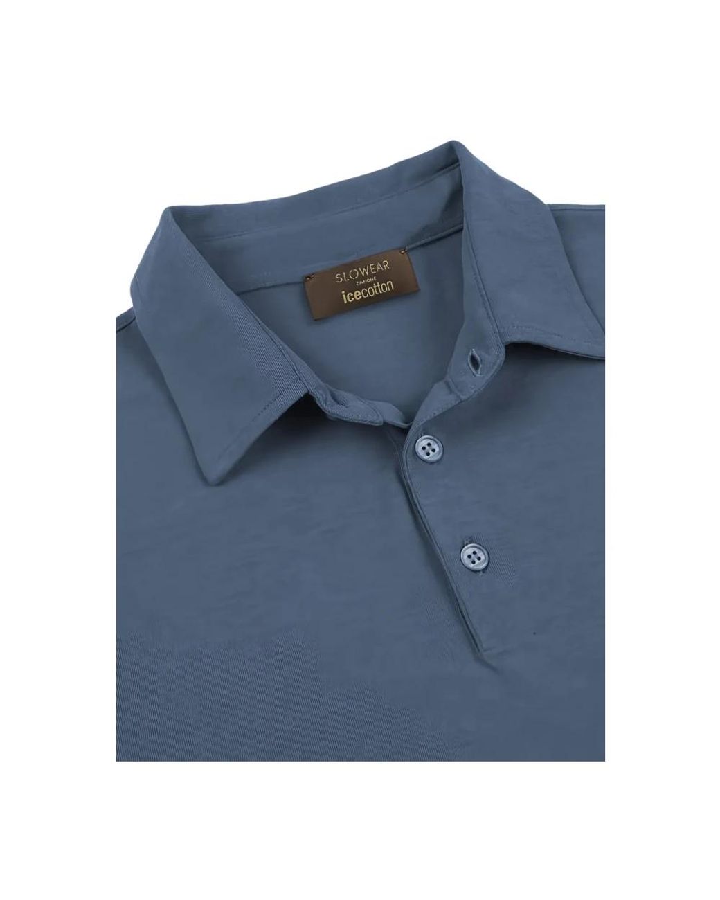 Zanone Blue Polo Shirts for men