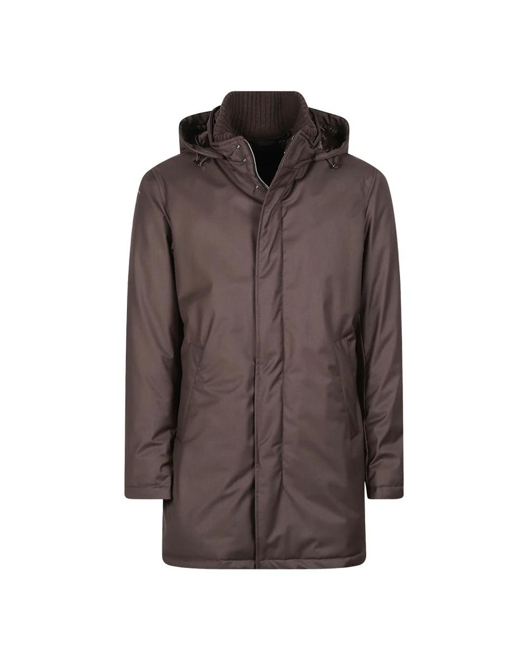 Herno Brown Down Coats for men