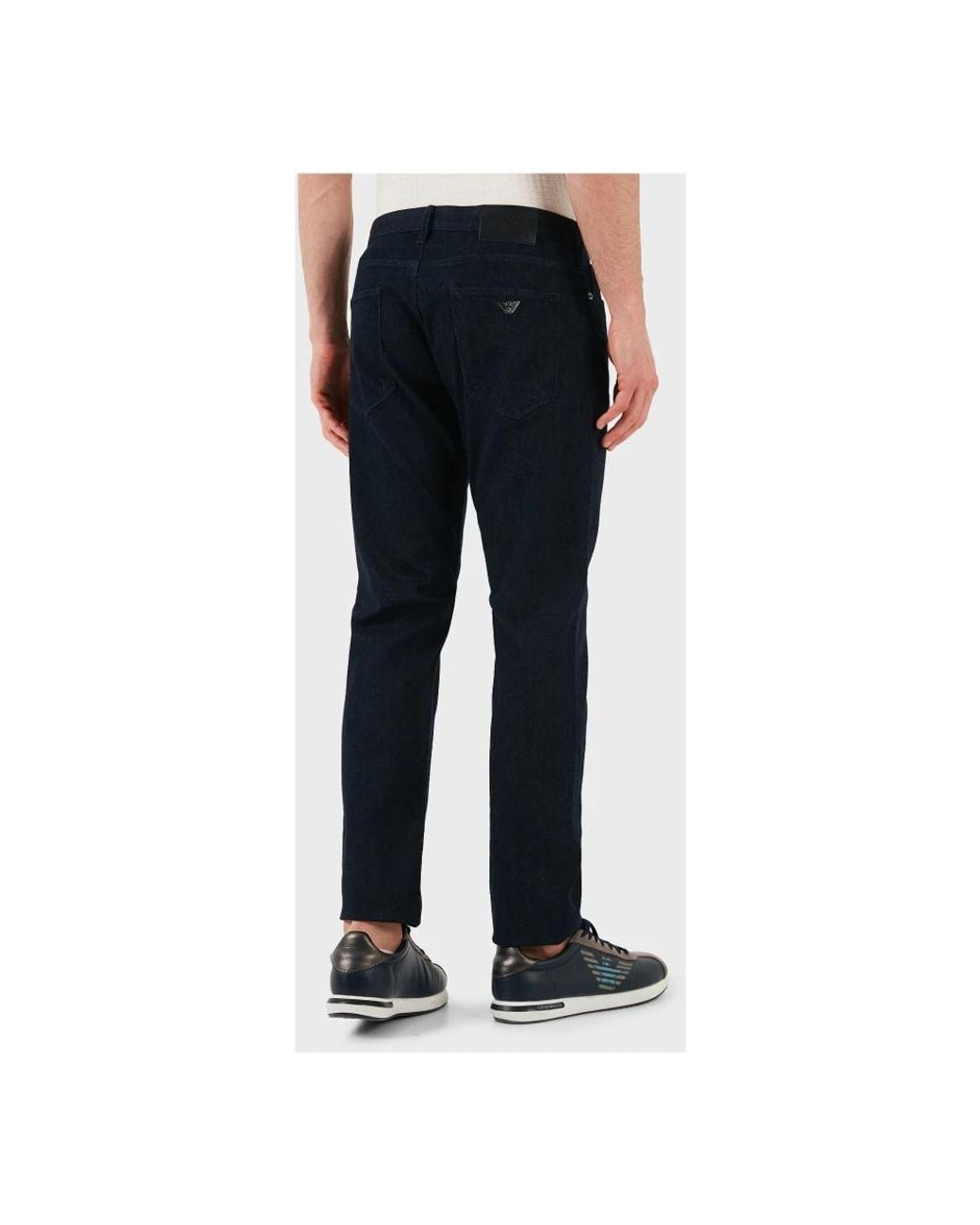 Emporio Armani Blue Straight Fit Jeans for men