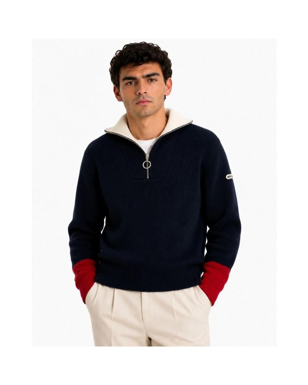 AMI Blue Zip-Throughs for men