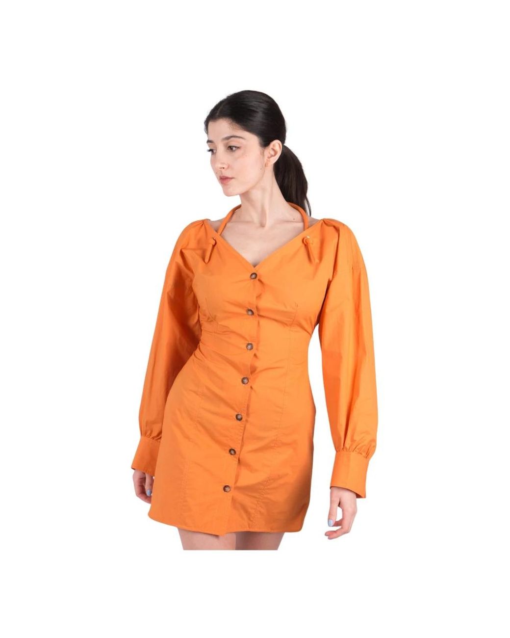 Nanushka Orange Short Dresses