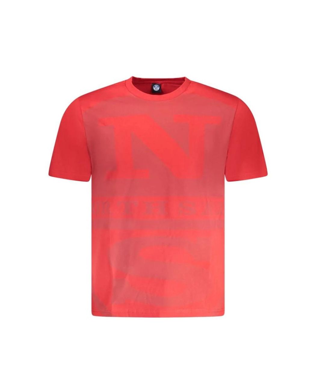 North Sails Tops ,Rood ,Katoen Rood Katoenen T-Shirt Nautische Stijl in het Red voor heren