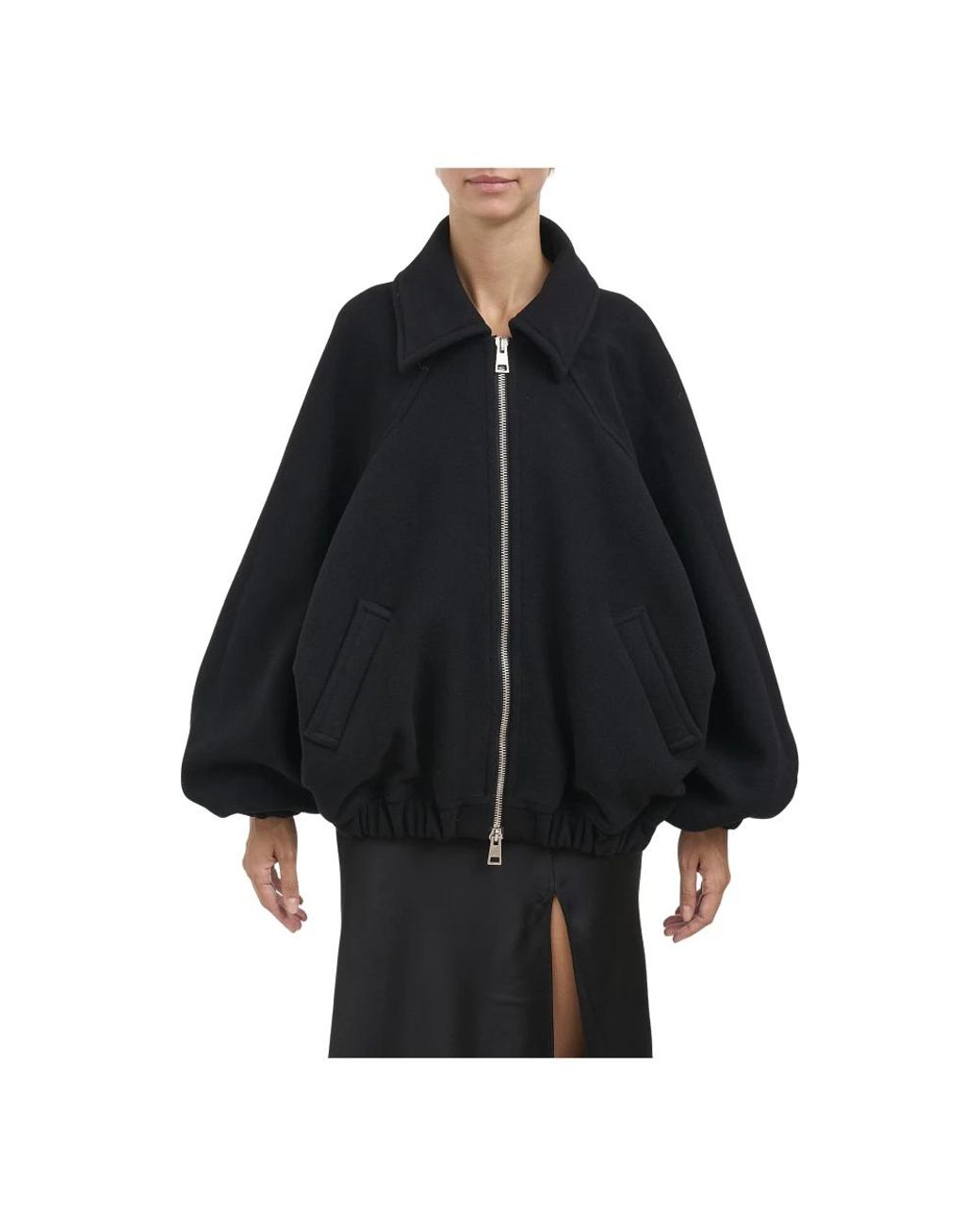 Andrea Ya'aqov Black Bomber Jackets