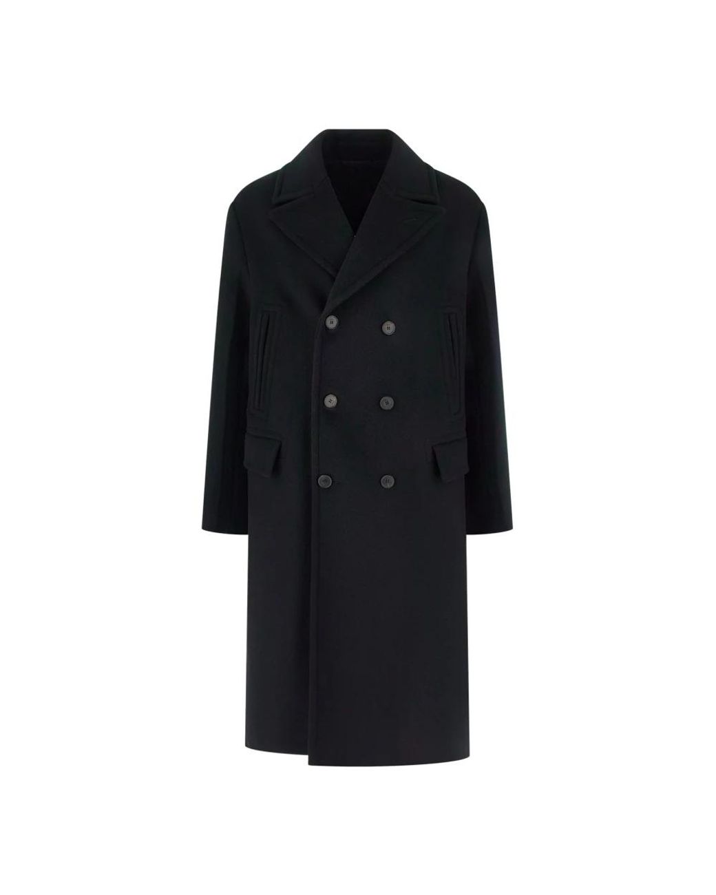 Fendi Black Double-Breasted Coats for men
