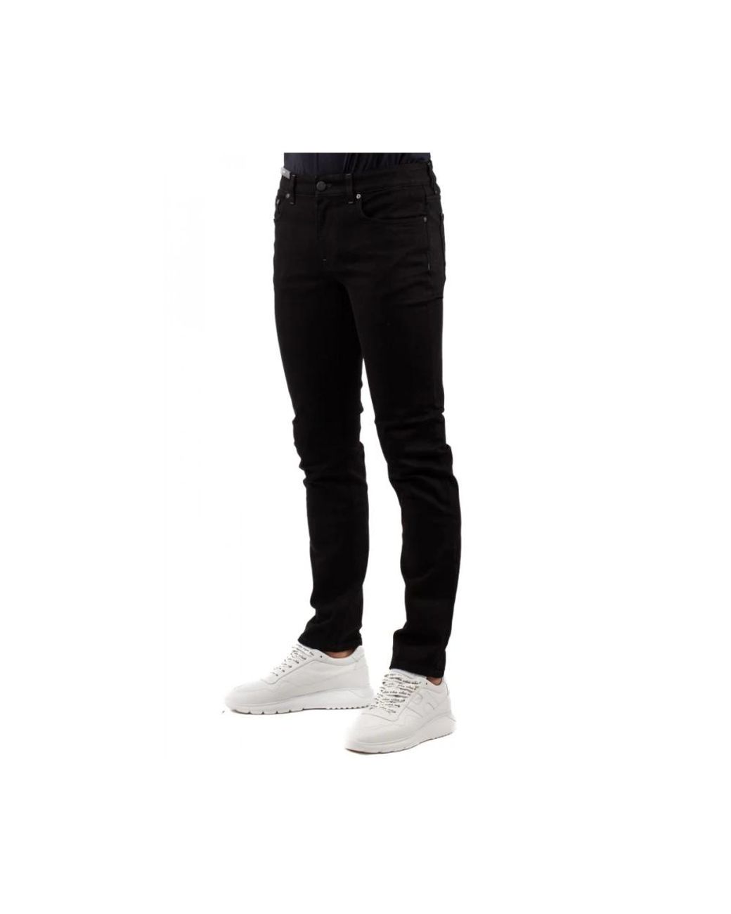 PT Torino Black Slim-Fit Jeans for men