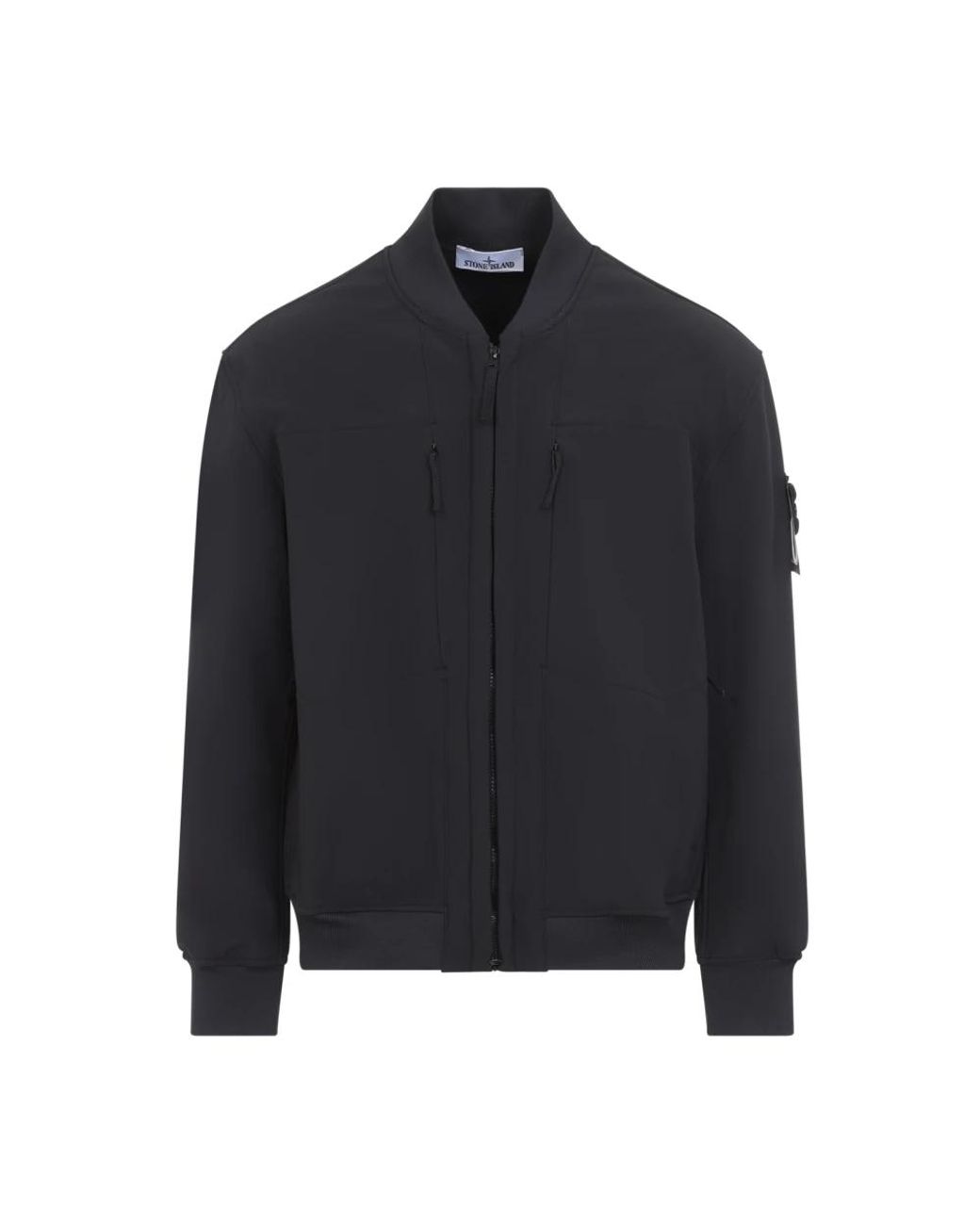 Stone Island Blue Bomber Jackets for men