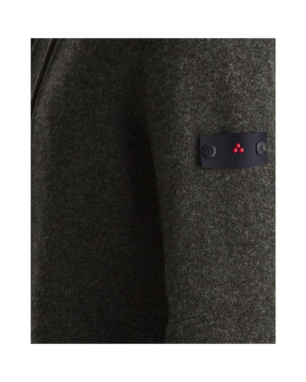 Peuterey Green Round-Neck Knitwear for men