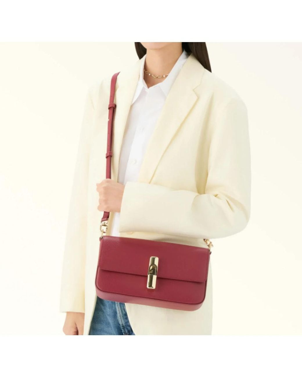 Furla Pink Cross Body Bags