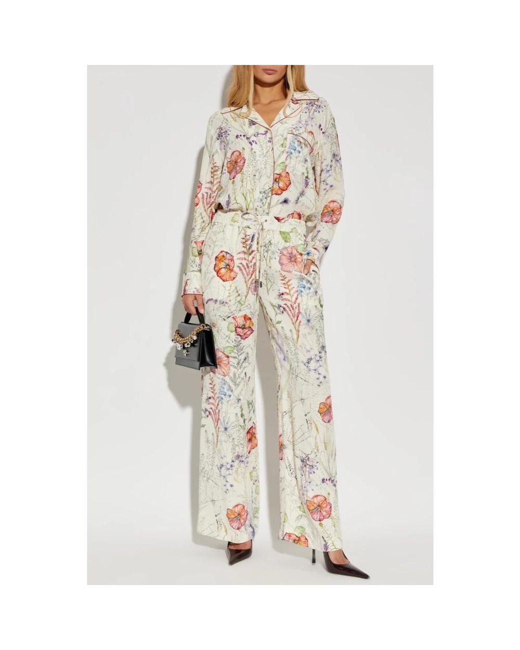 McQueen Natural Wide Trousers