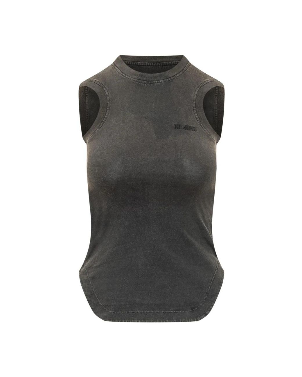 The Attico Gray Sleeveless Tops
