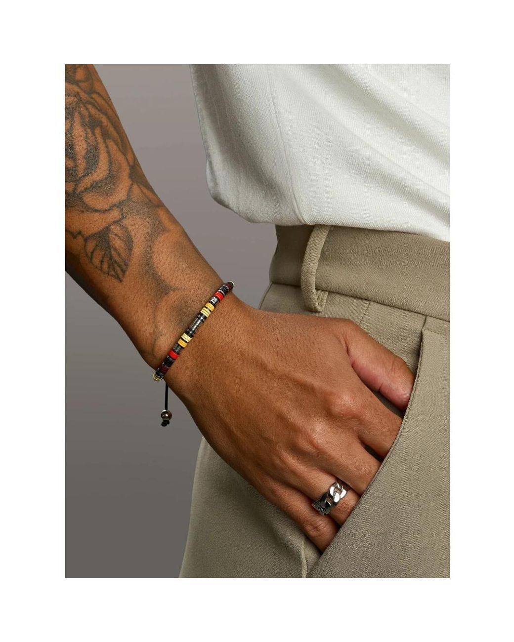 Bracelets Nialaya pour homme en coloris Black